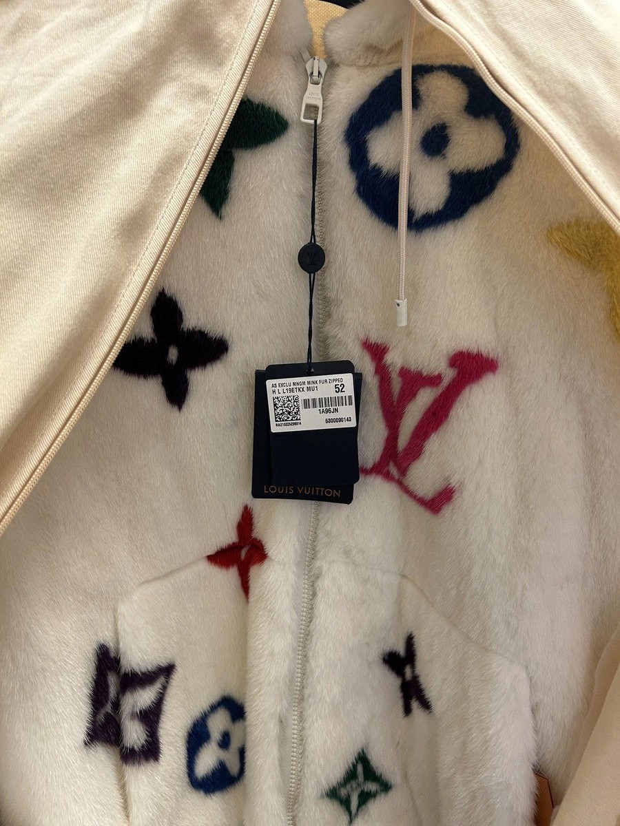 Louis Vuitton Monogram Multicolor Mink Jacket | eBay