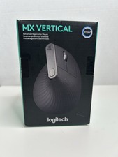 Logitech MX Vertical Ergonomic Wireless Mouse Black 57  4000 DPI Bluetooth USB -