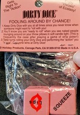 Vintage Novelty Gag Gift Dirty Dice New In Original Packaging