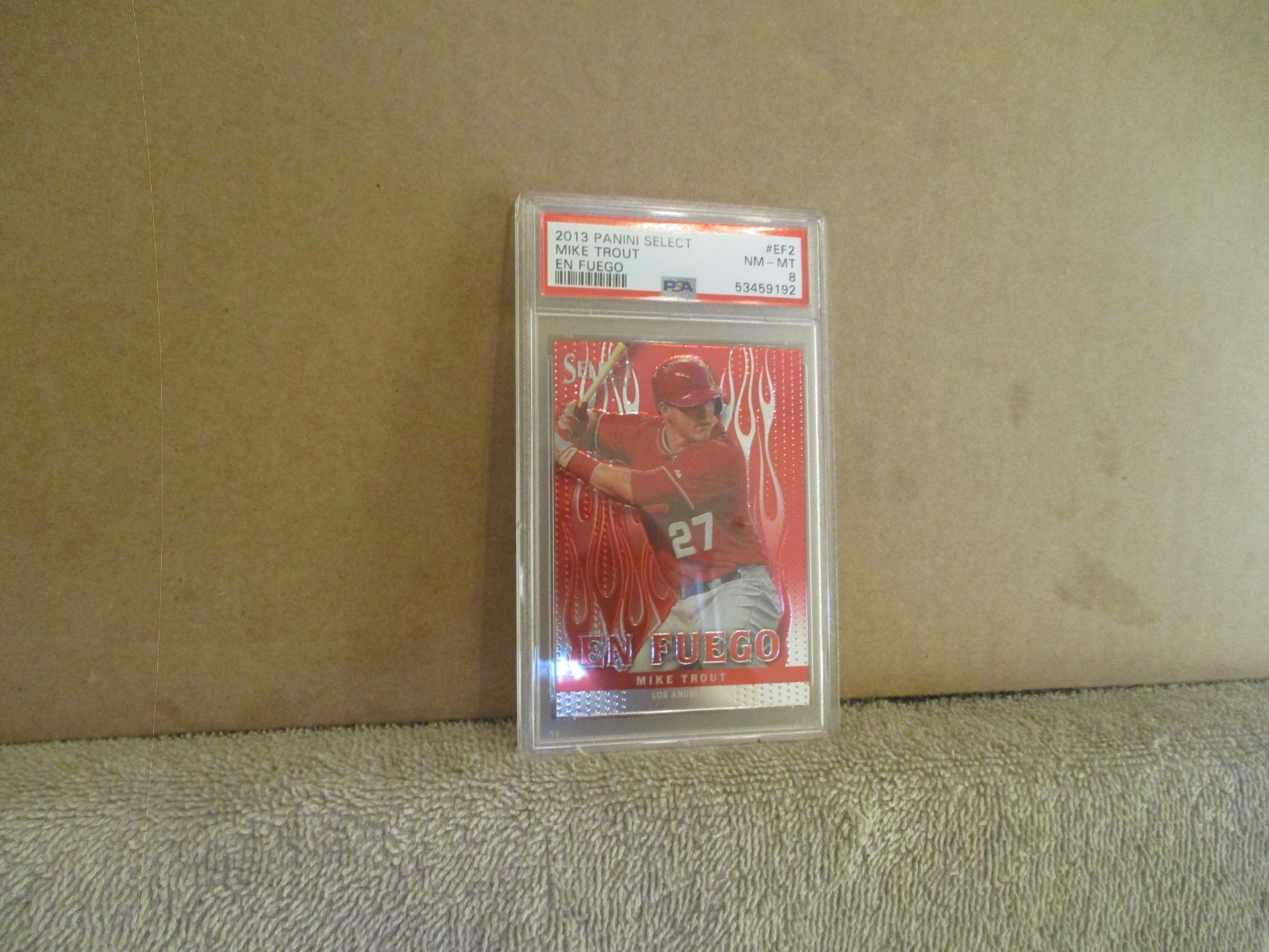 2013 PANINI SELECT MIKE TROUT EN FUEGO #EF2 PSA 8 NM-MT MORE MIKE TROUT LISTED!