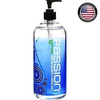 Passion Natural Water-Based Personal Lubricant, 34 Fl Oz - , Non-Sticky,
