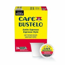 Cafe Bustelo Espresso Style Dark Roast K Cup Coffee Pods 24 Count