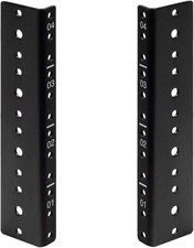 4U Vertical Rack Rail Pair DIY Kit with Hardware for Network Equipment/Server...