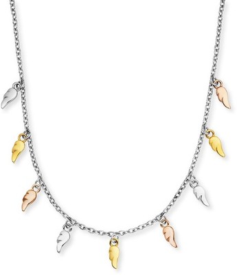 ENGELSRUFER - Kette Flying Wings Silber Tricolor, Aus 925er Sterling Silber