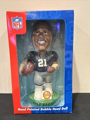 TIKI BARBER SHELL OIL GENUINE HAND PAINTED BOBBLE HEAD DOLL NEW YORK GIANTS NFL