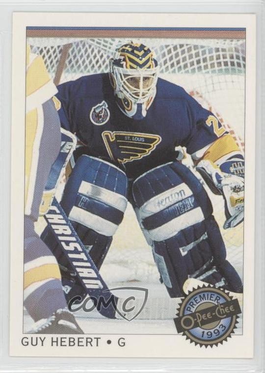 1992-93 O-Pee-Chee Premier Guy Hebert #40 Rookie RC 1s7
