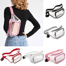 Waterproof Clear Fanny Pack Stadium Approved Jogging Pouch Sports Bag  Travel