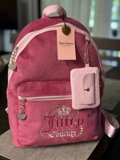 Juicy Couture Dreamy Juicy Full Size Backpack NWT/ Keypouch Raspberry Tart/LT
