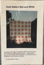 NEW Aunt Della s Legacy RED & WHITE Quilt Pat...
