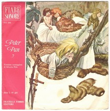 Disco 45 giri FIABE SONORE: PETER PAN 7 versione sceneggiata di Silverio Pisu