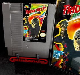 1989 FRIDAY THE 13th &bull; WORKING w/BOX &bull; VINTAGE NES NINTENDO VIDEO GAMES