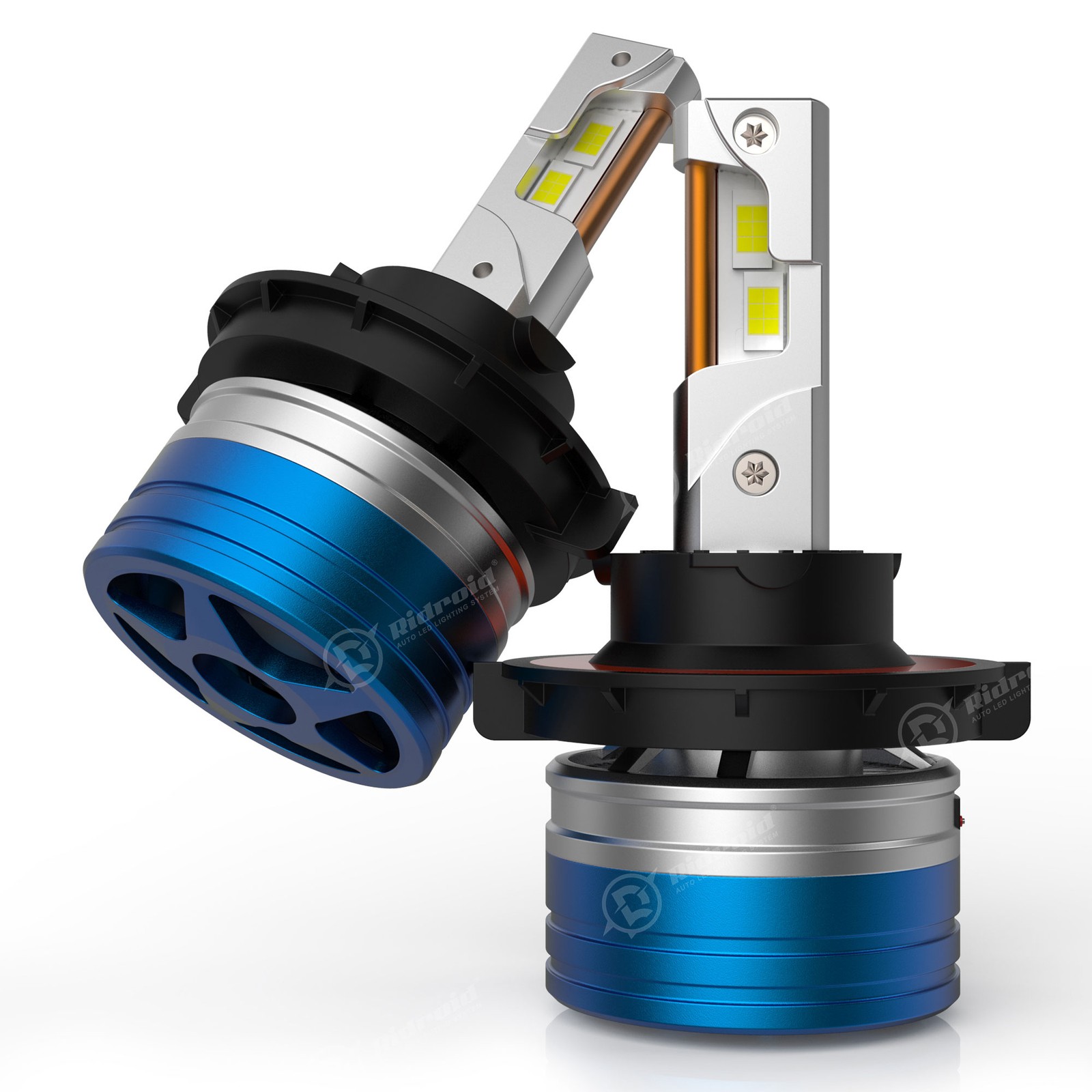 RIDROID H13 9008 LED Headlight Bulbs Kit High Low Beam Super Bright Canbus 6500K