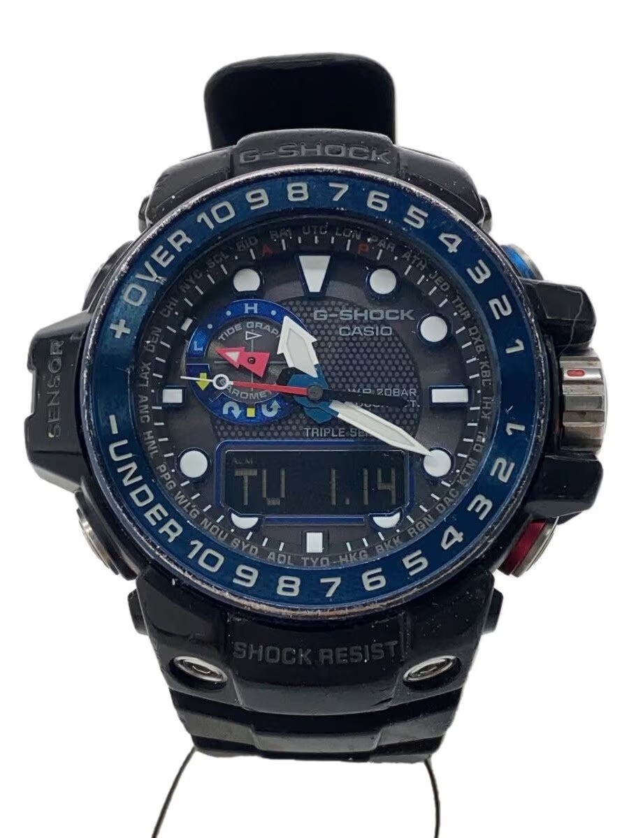 Casio G Shock GULFMASTER GWN-1000B-1BJF Black Men's Watch Radio Wave SolarPower