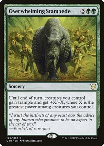 Overwhelming Stampede 175/302 Commander 2019 Rare Sorcery