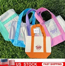 Trader Joe’s Crew Exclusive Mini Tote Bag Orange With Employee Tag