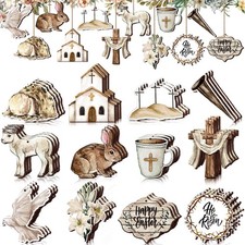 Anglechic 36 Pcs Vintage Easter Tree Decorations Religious Mainly Retro