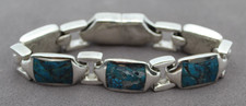 William Henry Men's Turquoise Retro Bracelet - BR13 TQ - Large (7 3/8 - 7 7/8)