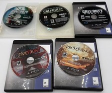 PS3 Games Lot of 5 Call of Duty Black Ops Ghosts Modern Warfare Reckoning