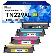 4x TN229XL TN229 Toner Cartridge For Brother HL-L3280CDW MFC-L3780CDW L3720CDW