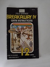 Breakaway IV Tele Games 12 Atari 2600 Manual