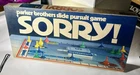 Vintage Parker Brothers SORRY! Board Game Classic Blue Box 1970s Edition