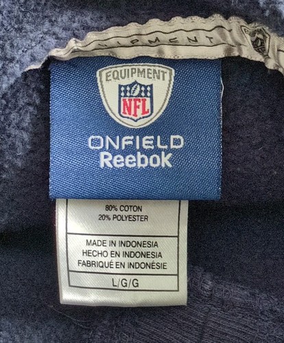 New England Patriots Hoodie Mens Large THICK Bill Belichick Equipment Reebok NFL - Picture 3 of 8