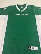 ADIDAS Saskatchewan Roughriders BLANK CFL Jersey mens size MEDIUM M GREEN HOME