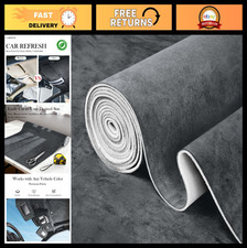 Dark Grey Suede Headliner Fabric 96" x 60" - Car Interior Upholstery Material, F