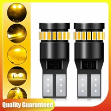 AUXITO Super Bright Amber LED Bulbs Front Sidemarker Lights 168 192 194 2825 T10