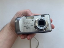 Canon PowerShot A410 Y2K Digital Camera - Silver TESTED Card 2gb Case