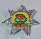 TMNT Raphael badge Ninja Turtles