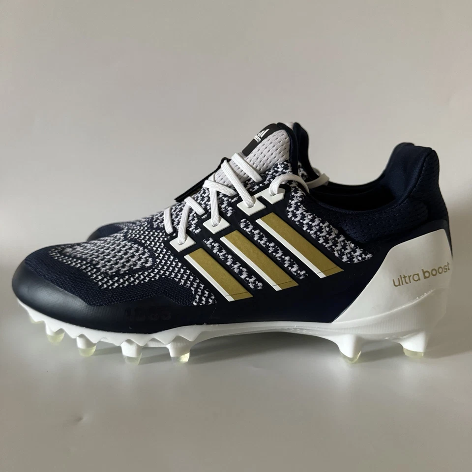 adidas Men’s Size 12 Ultraboost 1.0 Football Cleats ‘Georgia Tech’ HR0988 NEW - Image 4 of 4