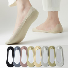 5 Pairs Women Thin Summer Quick Dry Boat Socks Breathable Non Slip No Show Socks