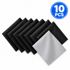 10PC Microfiber Cleaning Cloth Set Eyeglasses Camera Lens Phone Screen 15x15cm