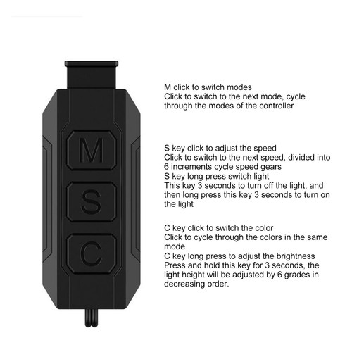 ARGB Controller 5V 3Pin Power Supply Self Adjusting Speed Brightness Min FY - Afbeelding 20 van 22
