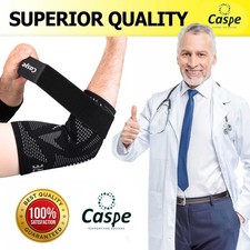 Caspe 2-Pack Elbow Sleeve Brace Wrap Adjustable Support Arm Arthritis Tendonitis