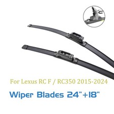 2,For Lexus RC F / RC350 2015-2024 Windshield Wiper Blades 24 18 Front J-hook
