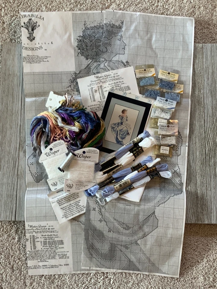 Mirabilia WINTER QUEEN Cross Stitch Pattern MD13 Nora Corbett ~ Partial Kit - Image 3 of 4