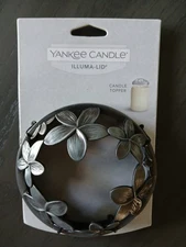 YANKEE  CANDLE Candle Jar ILLUMA LID Topper TROPICAL TAHITI MIST Flower NEW