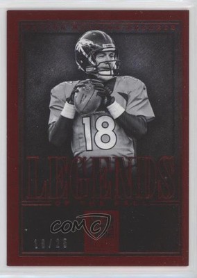 2014 Panini Elite Legends of the Fall Red /25 Peyton Manning #10 HOF 1l2