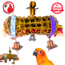 Bonka Bird Toys 2594 Small Shred Roll Chew Shred Forage Parrot Cage Toy Conure