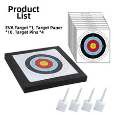 Bersaglio Allenamento Cortile in Schiuma EVA con 10 Fogli e 4 Perni di Fissaggio