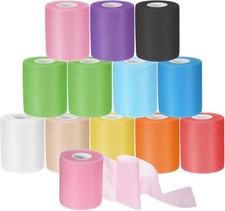 12Pcs Colord Prewrap Athletic Tape, 2.75 Inch X 11 Yards Pre wrap Athletic Tape