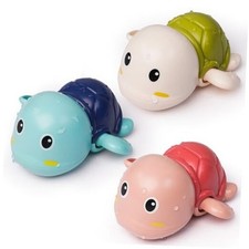 Bath Toys 3 Pack with 3 Colors  Cute Swimmings Wind Up Toys for Baby Turtle