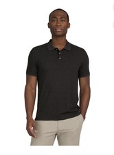 Chaps Golf Polo Shirt Mens Medium Black Onyx Quick Dry Moisture Wicking NWT