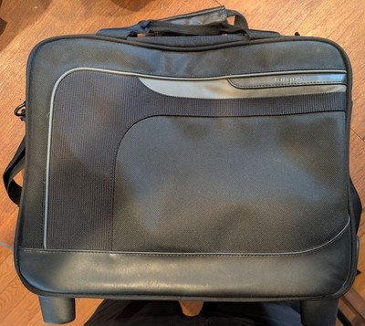 Targus Rolling Laptop Bag Black Wheeled Briefcase Computer Case