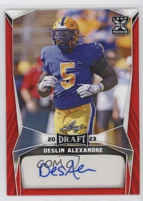 2023 Leaf Draft Red Deslin Alexandre #BA-DA1 Auto 0rd2