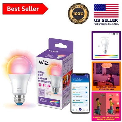 Energy-Efficient Color Changing LED Bulb - A19 60W Smart Lighting Solution