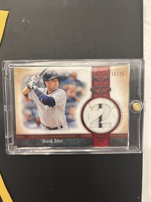2026 Topps Tier One Derek Jeter Jersey Relic Red /25