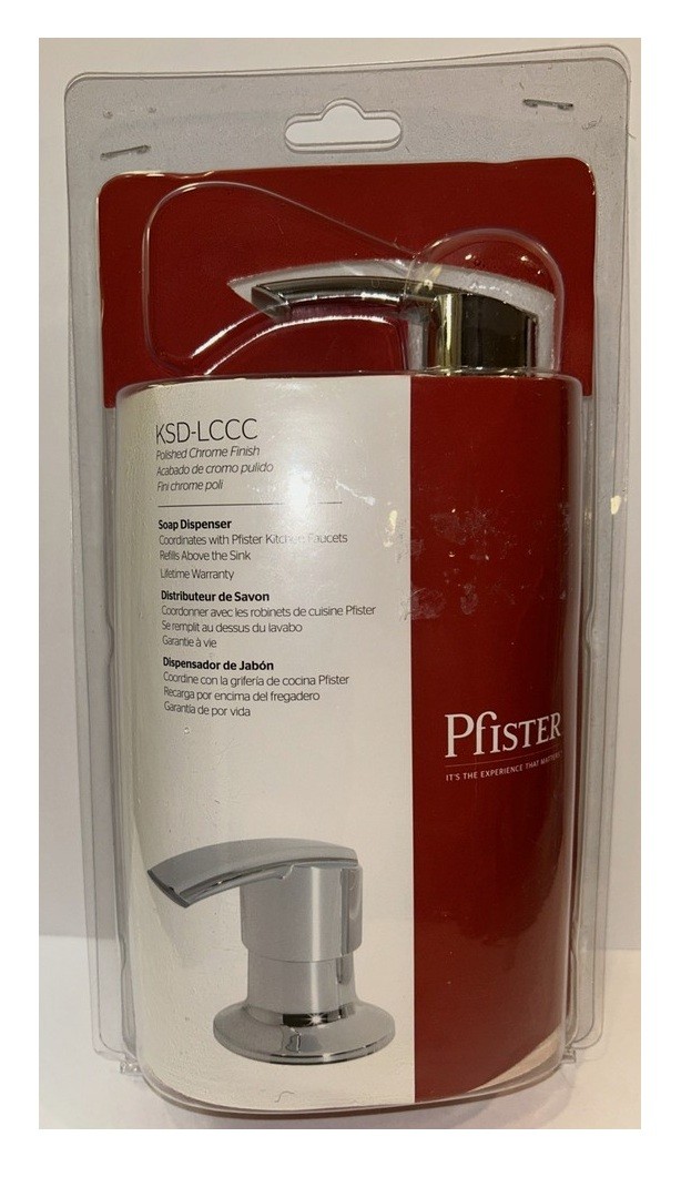 Pfister KSD-LCCC Polished Chrome Kitchen Soap Dispenser